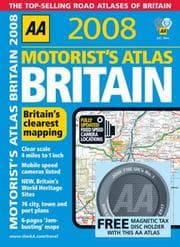 Tapa de AA 2008 Motorist's Atlas Britain