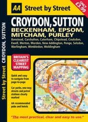 Tapa de AA Street by Street Croydon, Sutton