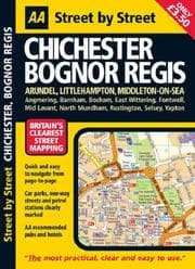 Tapa de AA Street by Street Chichester Bognor Regis