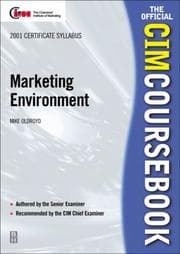 Tapa de CIM Coursebook 01/02 Marketing Environment (CIM Coursebook)