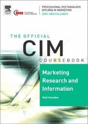 Tapa de CIM Coursebook 05/06 Marketing Research and Information (CIM Coursebook) (CIM Coursebook)