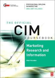 Tapa de CIM Coursebook 06/07 Marketing Research and Information (CIM Coursebook)