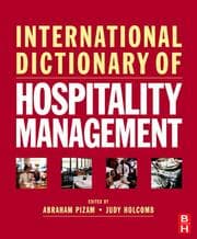 Tapa de International dictionary of hospitality management