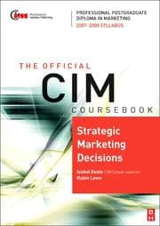 Tapa de CIM Coursebook Strategic Marketing Decisions