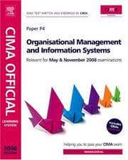 Tapa de CIMA Official Learning System Organisational Management and Information Systems, Fourth Edition (CIMA Managerial Level 2008)