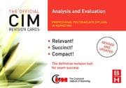 Tapa de CIM Revision Cards Analysis and Evaluation, Second Edition (Cim Revision Cards)