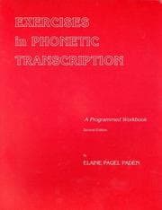 Tapa de Exercises in Phonetic Transcription