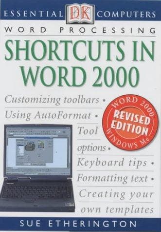 Tapa de Shortcuts in Word 2000 (Essential Computers)