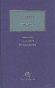 Tapa de Banking Litigation