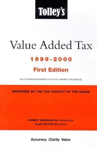Tapa de Tolley's value added tax