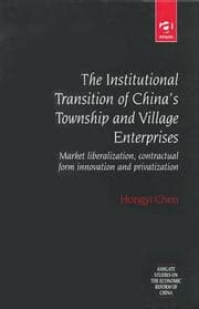 Tapa de The Institutional Transition of China's Township and Village Enterprises