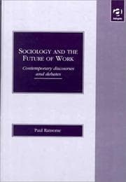 Tapa de Sociology and the Future of Work