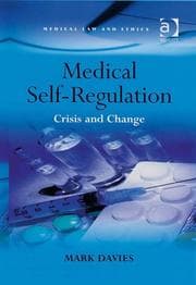 Tapa de Medical Self-Regulation (Medical Law and Ethics)