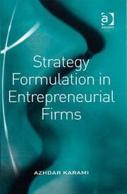Tapa de Strategy formulation in entrepreneurial firms