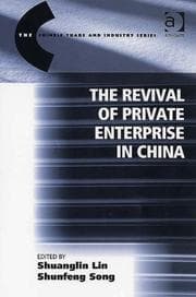 Tapa de REVIVAL OF PRIVATE ENTERPRISE IN CHINA; ED. BY SHUANGLIN LIN