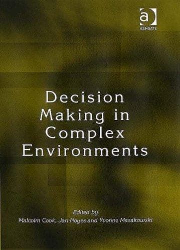 Tapa de Decision making in complex environments