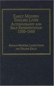 Tapa de Early modern English lives