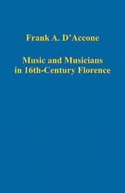 Tapa de Music and Musicians in 16th-Century Florence