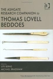 Tapa de ASHGATE RESEARCH COMPANION TO THOMAS LOVELL BEDDOES; ED. BY UTE BERNS