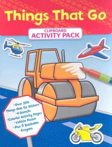 Tapa de Clip Board Activity Kit: Things That Go