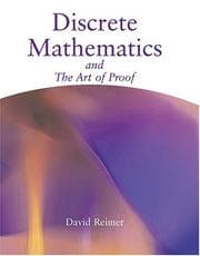 Tapa de Discrete Mathematics and the Art of Proof