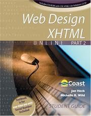 Tapa de Student Guide for Web Design XHTML Online