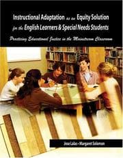Tapa de Instructional adaptation as an equity solution for the English learners and special needs students