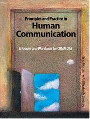 Tapa de Principles and Practice in Human Communication