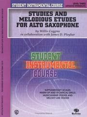Tapa de Student Instrumental Course Studies and Melodious Etudes for Alto Saxophone