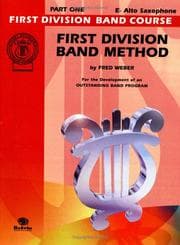 Tapa de 1st Division Method 1 EB sax (First Division Band Course)