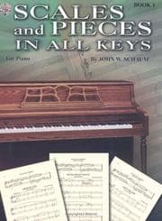 Tapa de Scales and Pieces in All Keys, Book 1 (Schaum Method Supplement)