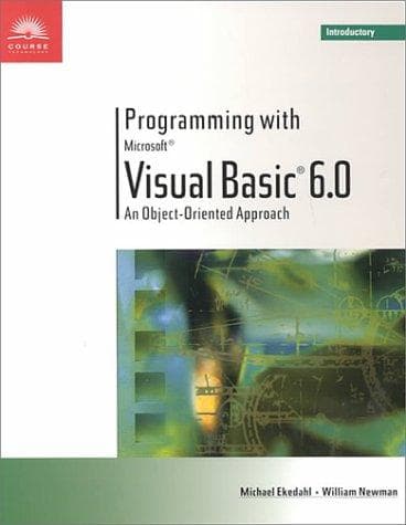 Tapa de Programming with Microsoft Visual Basic 6.0