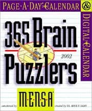 Tapa de MENSA 365 Brain Puzzlers Page-A-Day Calendar 2002