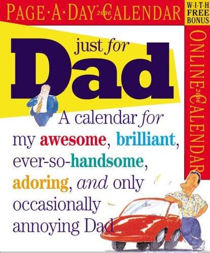 Tapa de Just for Dad Calendar 2006