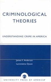 Tapa de Criminological Theories