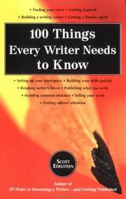 Tapa de 100 things every writer needs to know \