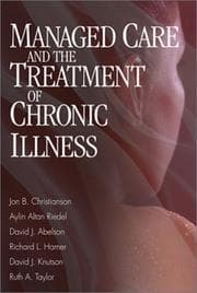 Tapa de Managed care and the treatment of chronic illness