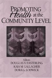 Tapa de Promoting health at the community level