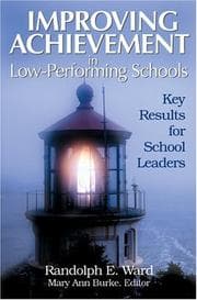 Tapa de Improving achievement in low-performing schools