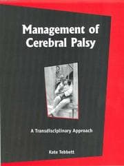 Tapa de Management of cerebral palsy