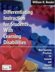 Tapa de Differentiating Instruction for Students with Learning Disabilities