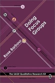 Tapa de Doing Focus Groups (Qualitative Research Kit)