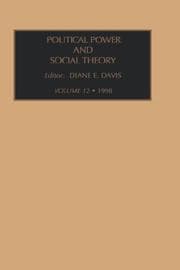 Tapa de Political Power and Social Theory, Volume 12 (Political Power and Social Theory)