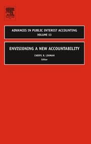 Tapa de Envisioning a New Accountability, Volume 13 (Advances in Public Interest Accounting)