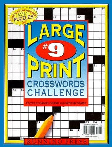 Tapa de Large Print Crosswords Challenge #9