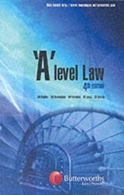 Tapa de 'A' Level Law