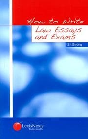 Tapa de How to write law essays and exams