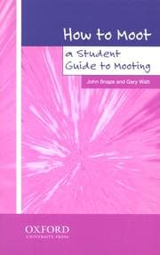 Tapa de How to Moot U a Student Guide to Mooting