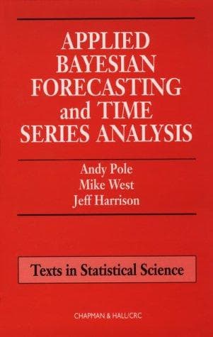 Tapa de Applied Bayesian forecasting and time series analysis