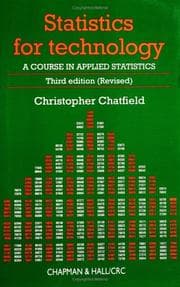 Tapa de Statistics for technology